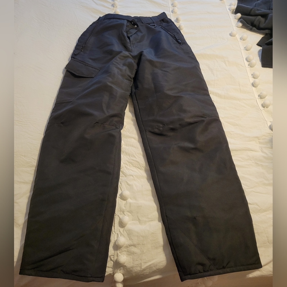 Kids Large Black Snowpants